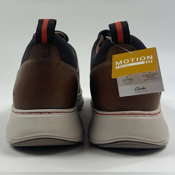 Clarks Motion Trek EZ Brown Dark Tan Mens 11.5 Shoes Athletic Comfort 26179452 - Picture 7 of 10
